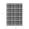 Edge Collections - 9' x 12' - Black - Plaid Washable Non-Skid Area Rug for Indoor and Outdoor Use - 1 Piece